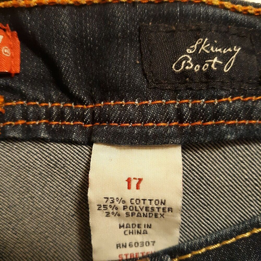 UNION BAY Women's Jr Size 17 Thick Stitch Embellished Pockets Jeans Great Deal - Picture 3 of 12